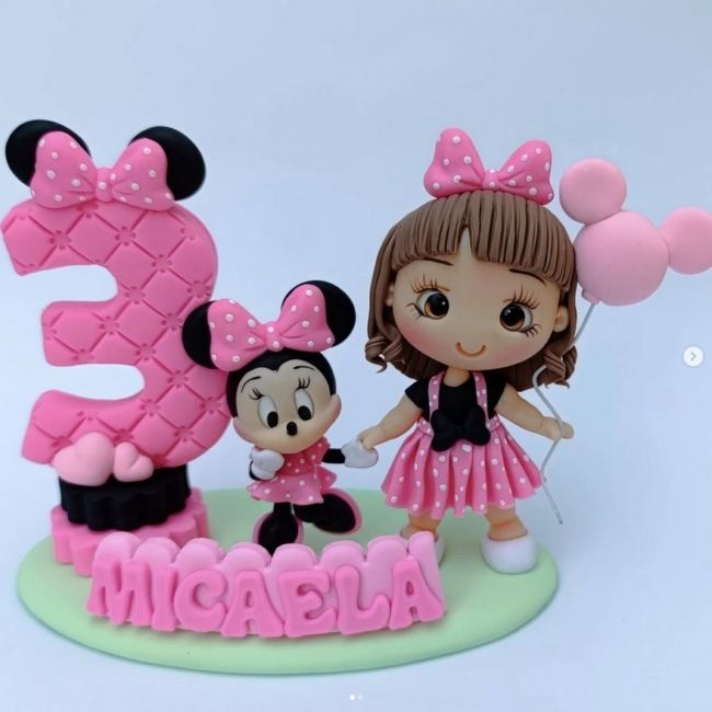 40 topo de bolo Minnie biscuit @fabymarita