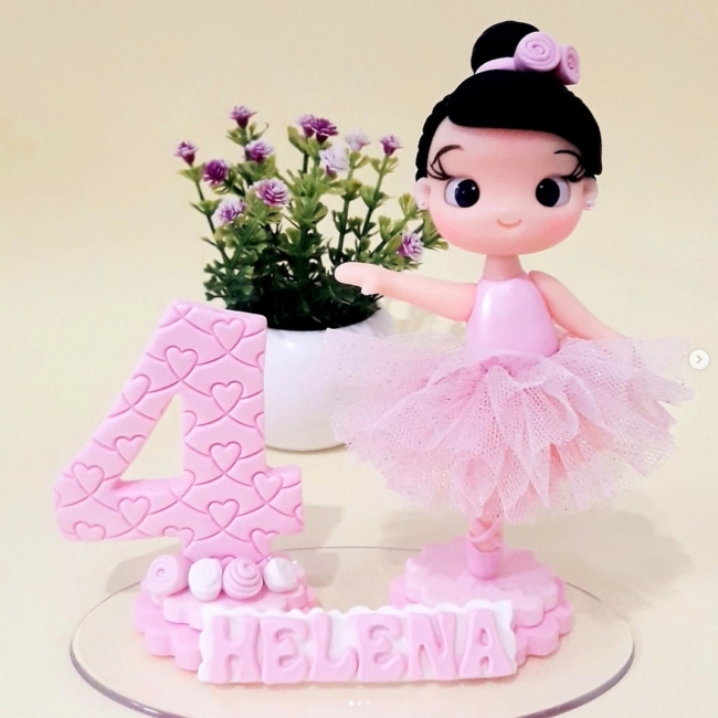 5 topo de bolo bailarina em biscuit @ateliegibiscuit