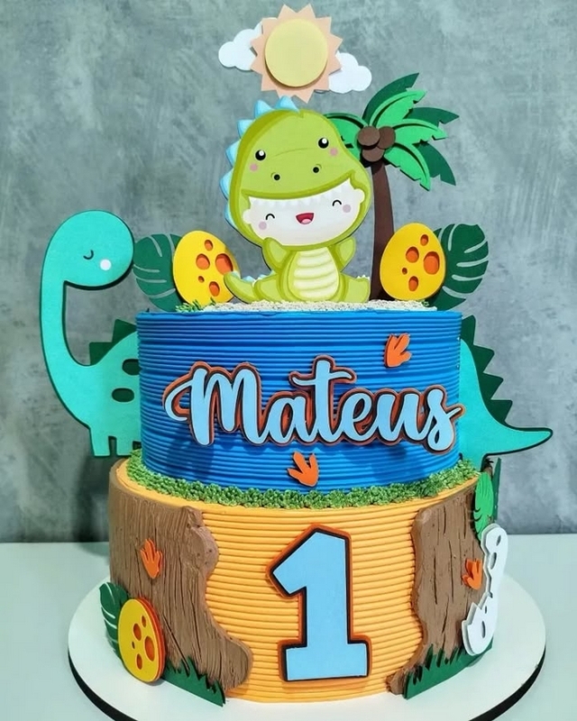 5 topo de bolo dinossauro baby @luanascalzerpersonalizados