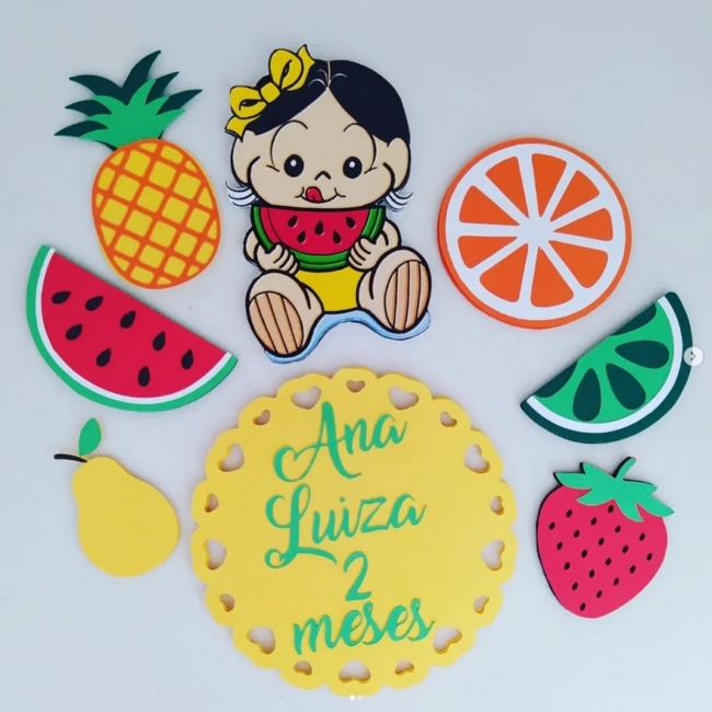 6 topo de bolo Magali baby @evellyn personalizados