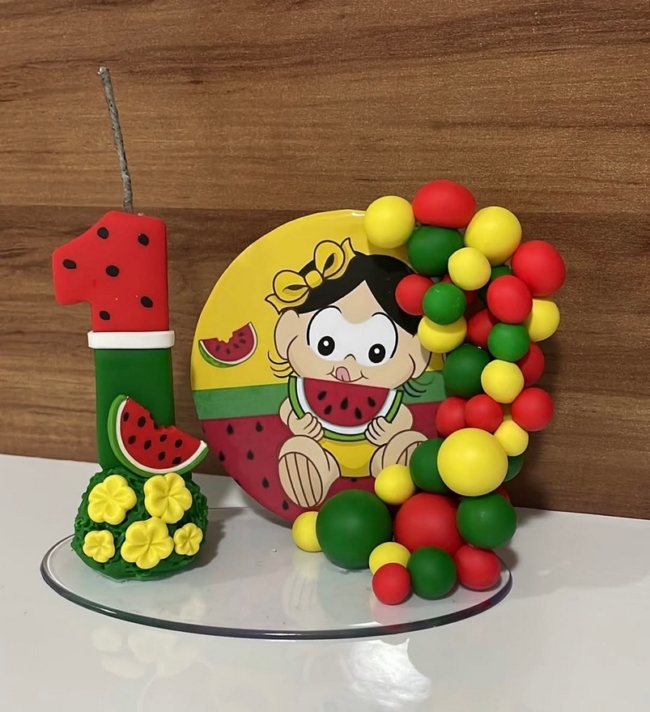 7 topo de bolo Magali em biscuit @georgiartes