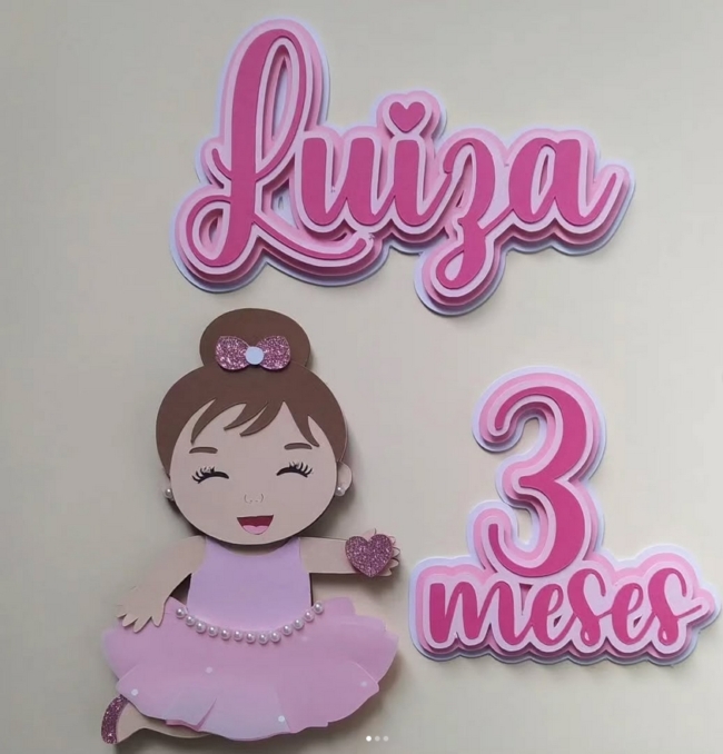 7 topo de bolo bailarina baby @vilapapelariacriativa
