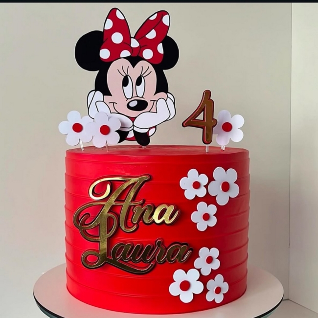 8 topo de bolo Minnie vermelha @mrpresentespersonalizados