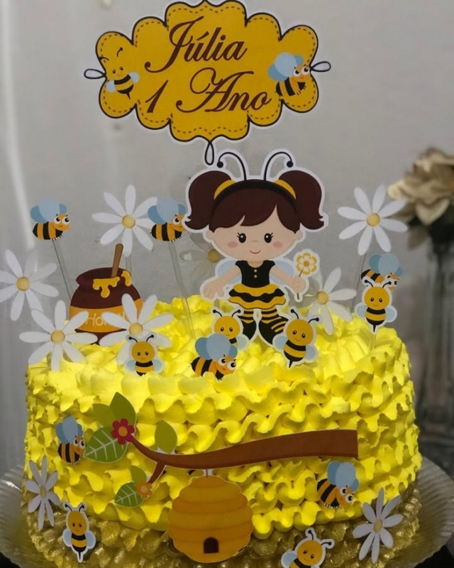 11 topo de bolo abelhinha 1 ano @personalizadosdage