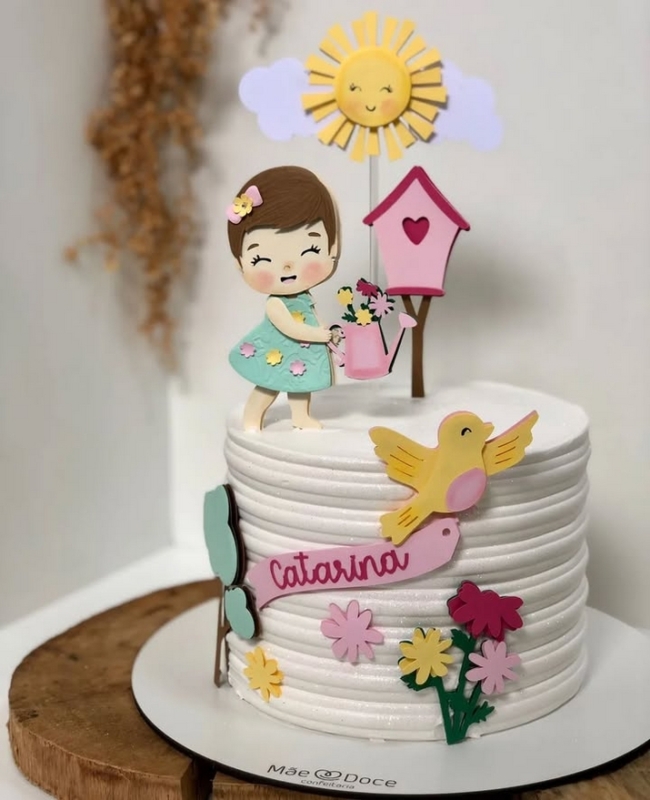 26 topo de bolo jardim encantado personalizado @mimosdaelida