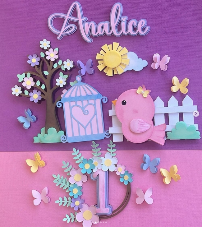 29 topo de bolo jardim encantado personalizado @tatymimosatelieestrela
