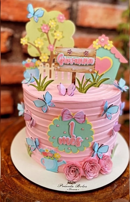 5 topo de bolo jardim encantado para mesversário @cindysouza personalizados