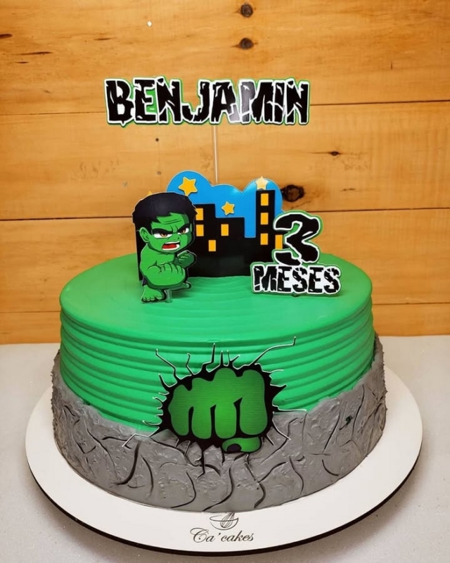 6 topo de bolo Hulk cute @demaxpapelaria